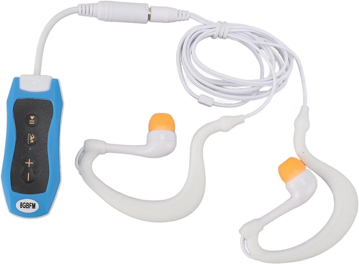 SnelShoppen - Onderwater Earbuds MP3 Speler, Waterdichte Muziekspeler met Oordopjes voor Zwemmen, Duiken en Hardlopen, 8 Uur Afspeeltijd, Superieure G