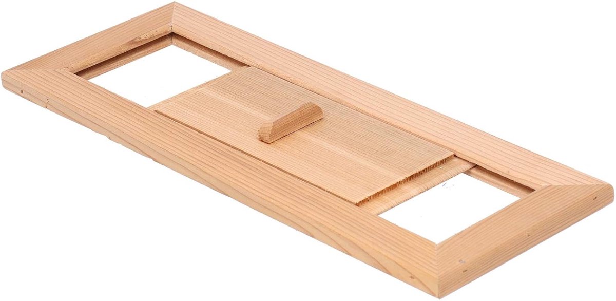 SnelShoppen - Smooth Wood Sauna Ventilatie Grille, Verstelbaar, Eenvoudig te Installeren, Hout, Optimaliseer Luchtstroom in Sauna en Stoomruimte