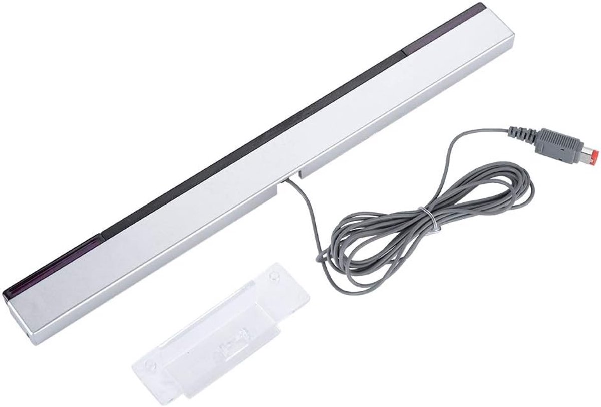 SnelShoppen - Ejoyous Sensorstrip Vervanging voor WIIU, Infrarood Sensorbalk met IR Signaalontvanger, Makkelijk te Monteren voor Boven of Onder TV