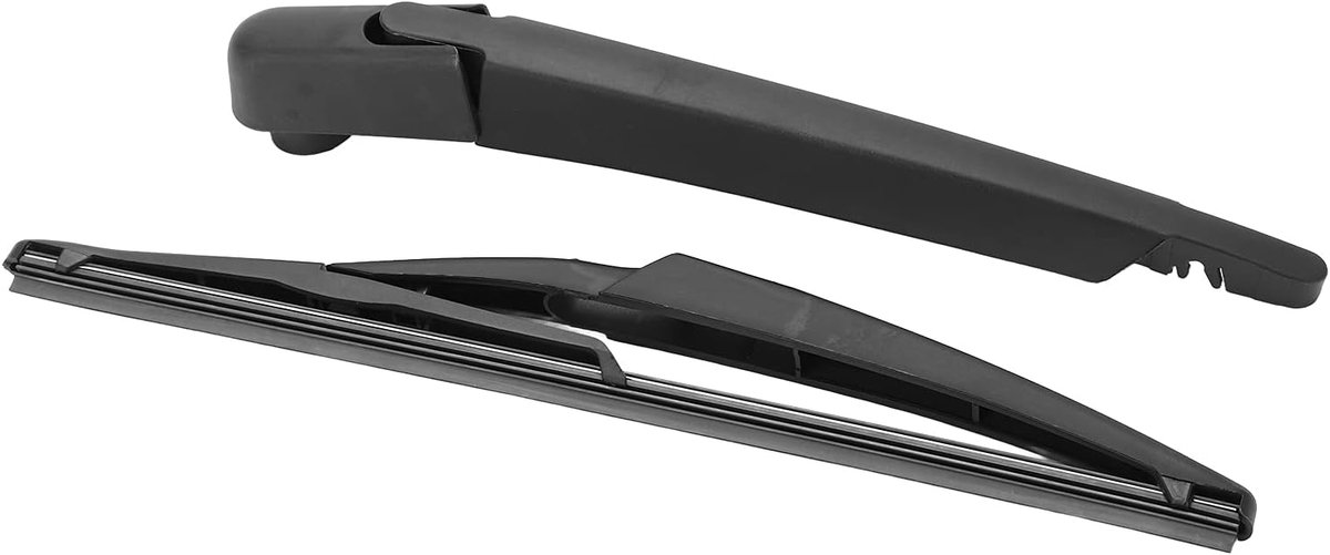 SnelShoppen - Achterruitenwisser Arm Blad Set 287815304R Zwart Vervanging voor Dacia Sandero 2005-2015, Eenvoudig te Installeren, ABS + Rubber