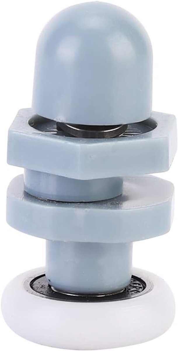 SnelShoppen - 8Pcs Duurzame Plastic Schuifdeur Rollers voor Badkamer, Geluidsloze Railwielen met Lager voor Glasdeuren (20mm)