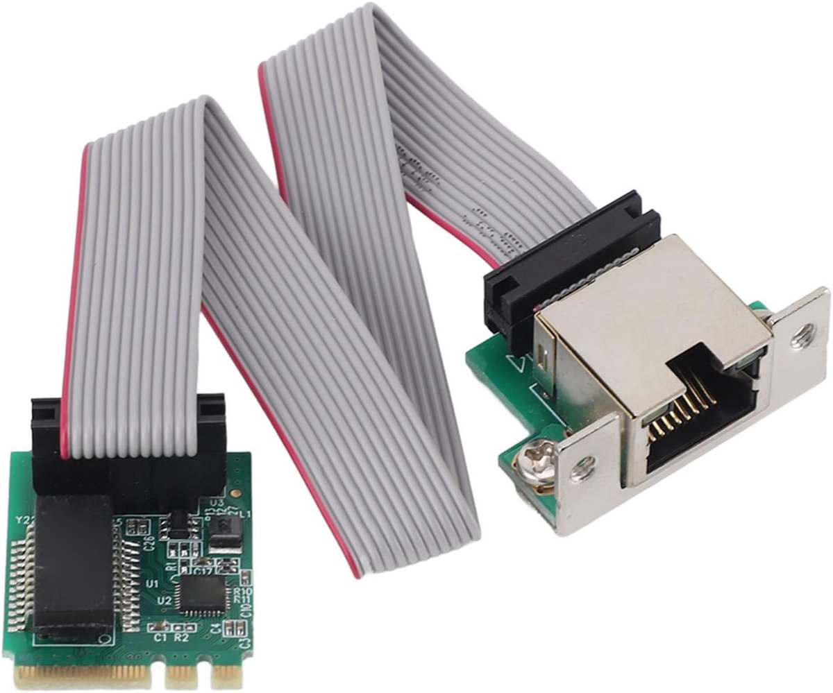 SnelShoppen - M.2 A+E Sleutel 2.5G Ethernet LAN Kaart, 2.5G/1G/100Mbps Enkele RJ45 Poort Netwerk Kaart, M.2 A E Naar RTL8111H Gigabit Ethernet Kaart,