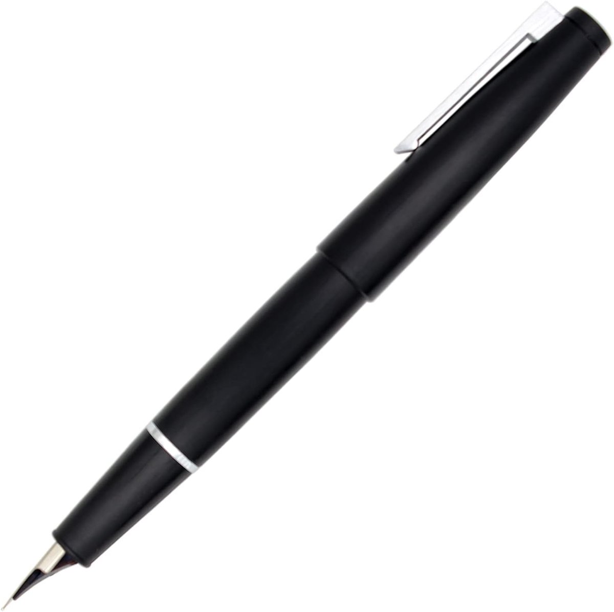 SnelShoppen - Luxe vulpen met matte zwarte afwerking, fijne nib 0.5 mm, metalen pen, inclusief converter en geschenkdoos, perfect voor kantoor en cade