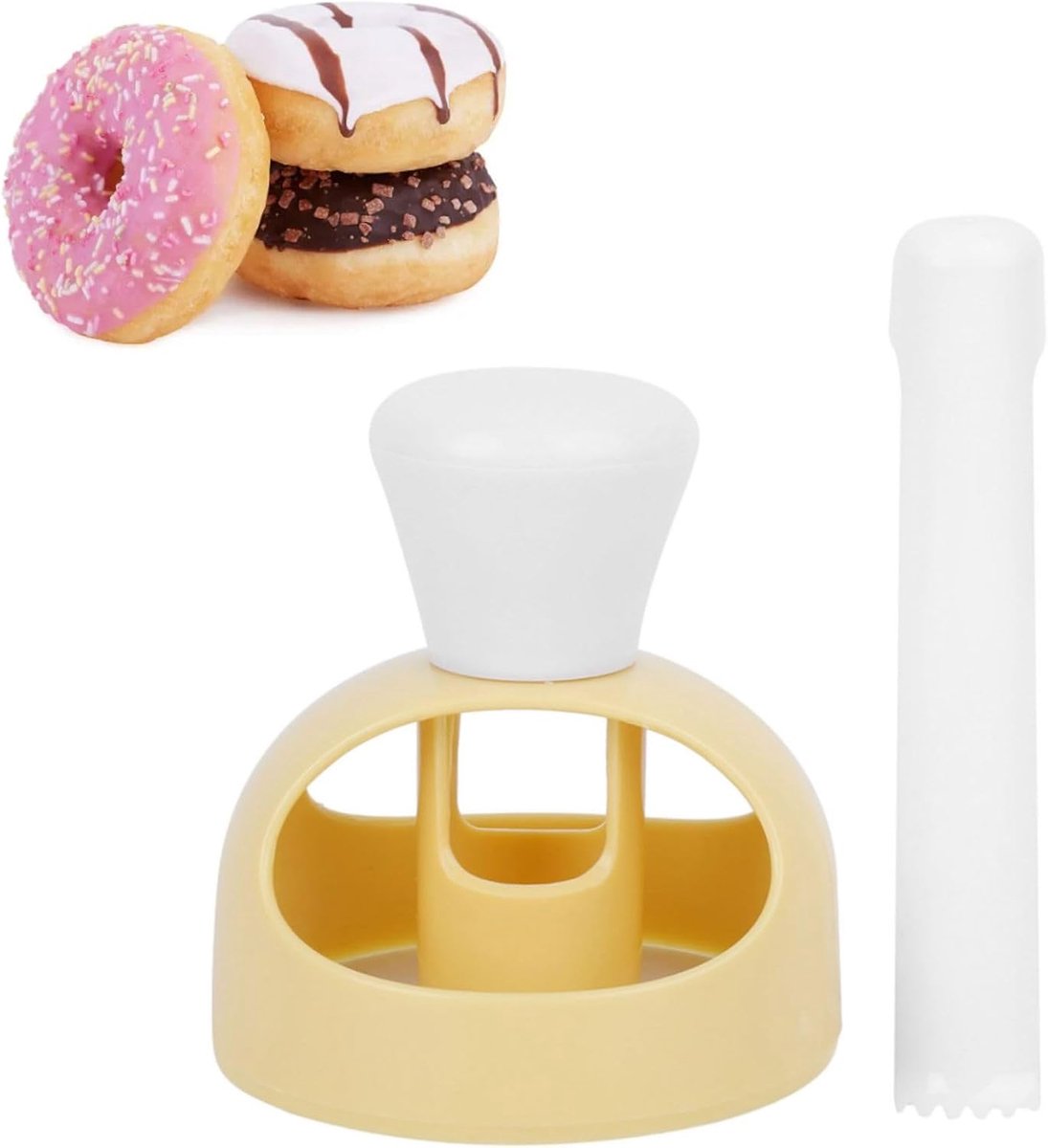 SnelShoppen - Donut Maker Set - Herbruikbare Plastic Donut Stekers voor Desserts, Donuts en Cookies - Non-Stick Cake Bakvormen voor Feesten, Kinderen