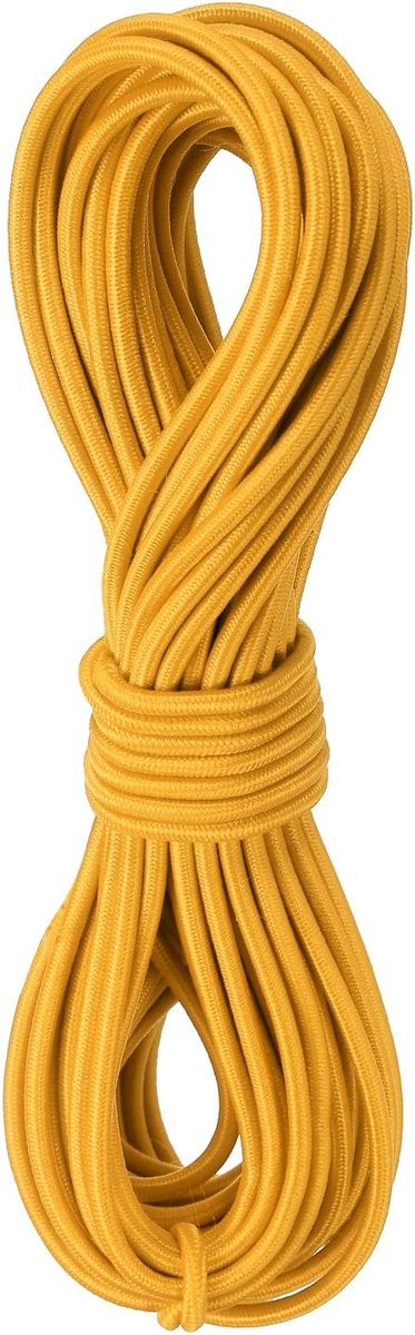 SnelShoppen - Elastisch Koord 2.8mm 11m Lang Rubber Touw - Voor Naaiwerk, Kamperen, DIY Creaties, Kralen Halskettingen, Buitenactiviteiten - Goud