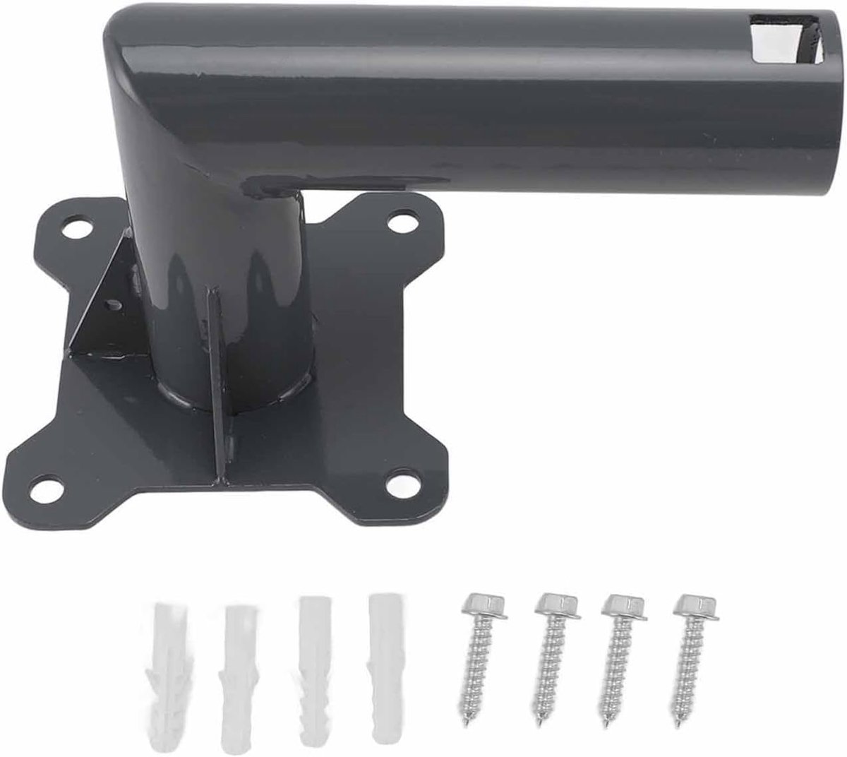 SnelShoppen - Greensen Go Antenna Mast voor Satellietontvangst, L-vormige Wand- en Dakklem voor Parabolische Antennes van Aluminium, Geschikt voor Vas
