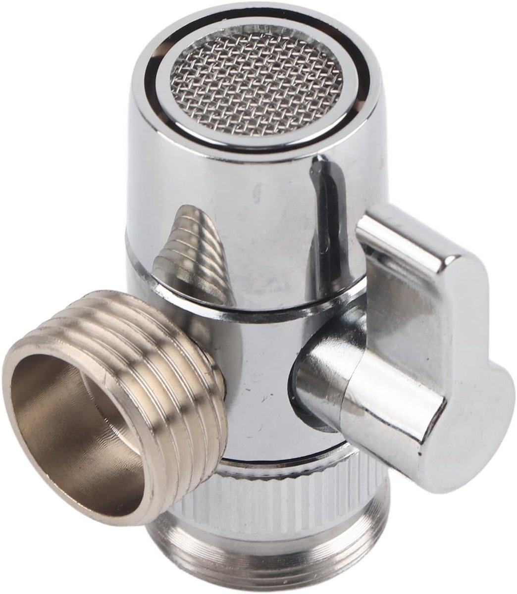 SnelShoppen - Faucet Diverter, Keuken en Badkamer Kraan Splitter, M24 Adapter voor Slang, Hoogwaardige Messing Water Schakelaar