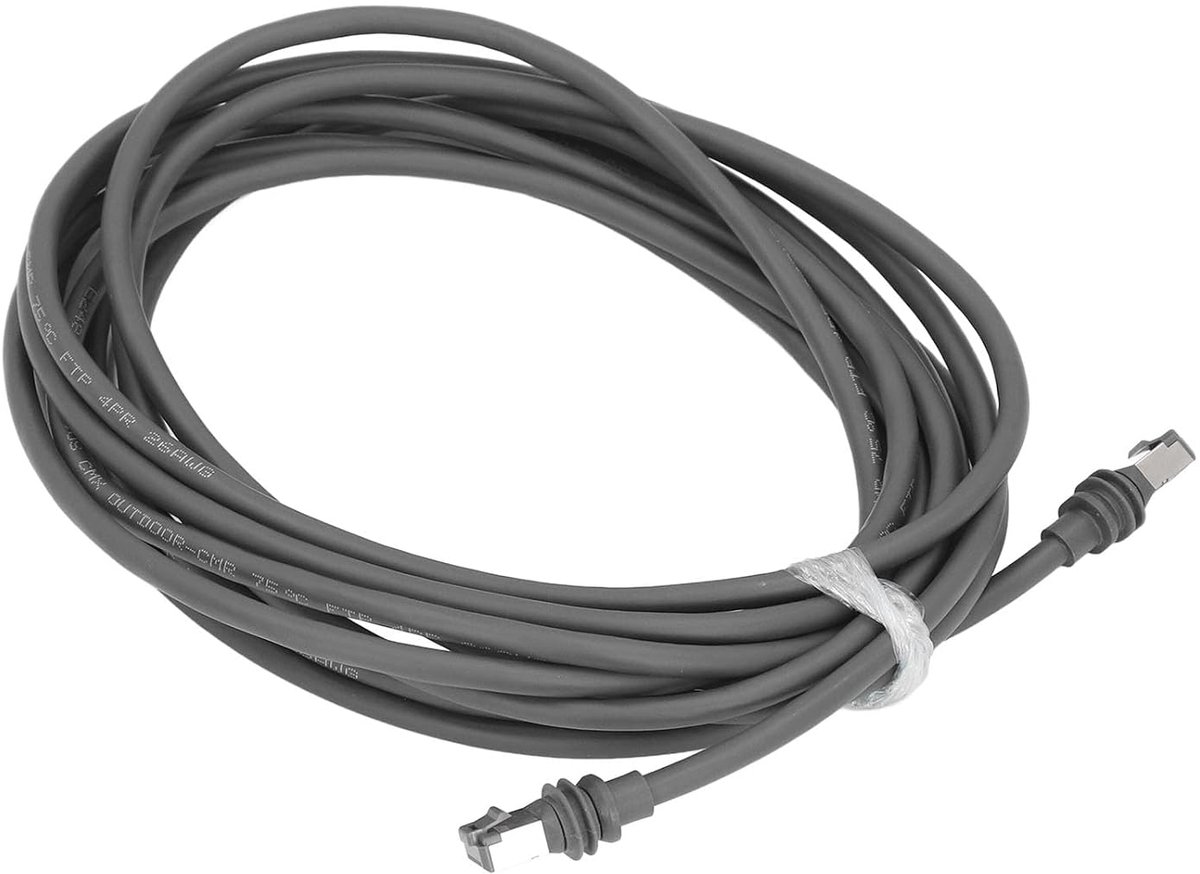 SnelShoppen - Gen 3 Waterdichte Ethernet Kabel V3 Vervangingsbuiten kabel met Standaard Verlenging voor Binnen- en Buitengebruik - Hoogwaardige Netwer