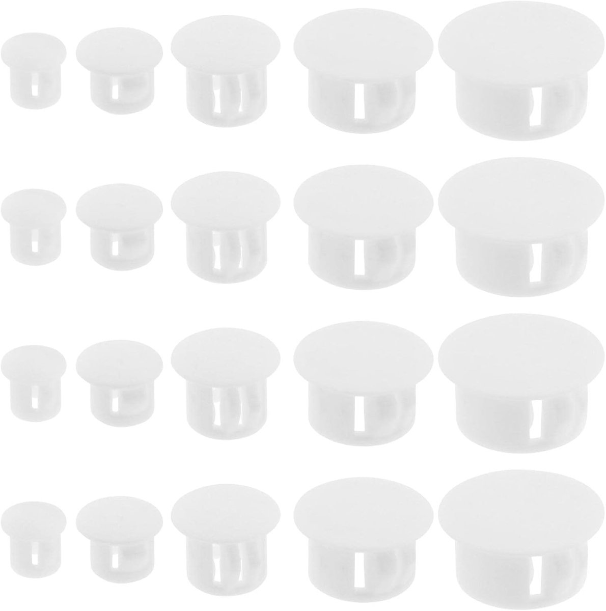 SnelShoppen - 100 Stuks Plastic Gatpluggen Vervanging Flush Type Gatenpluggen Snap Meubels Tuinpost Buis Invoegen Eindkappen Accessoires voor Kasten R