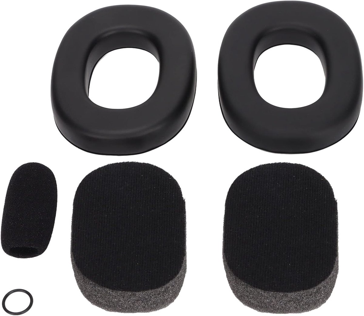SnelShoppen - Oorkussens Set voor Luchtvaart Hoofdtelefoon, Zacht Pure Siliconen Geluiddempende Oorkappen, Comfortabele Earpads voor Piloten, Geschikt