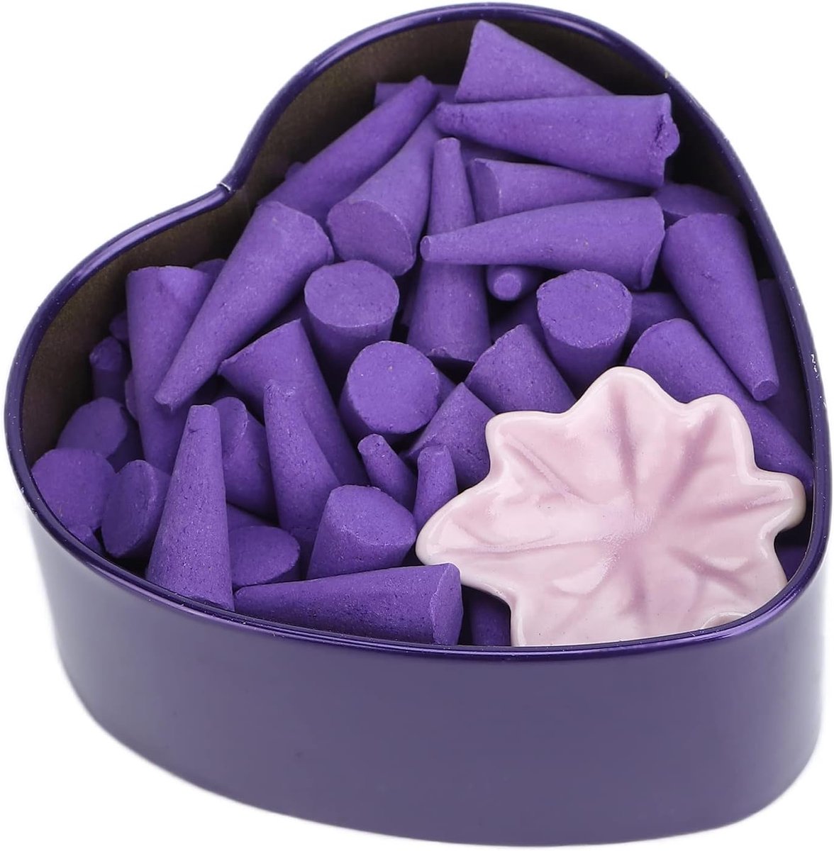 SnelShoppen - Backflow Incense Cone - Traditionele Geurkaarsen voor Verwijdering Geur - Lavendel - 10 Stuks - Perfect voor Slaapkamer en Yoga Ruimte