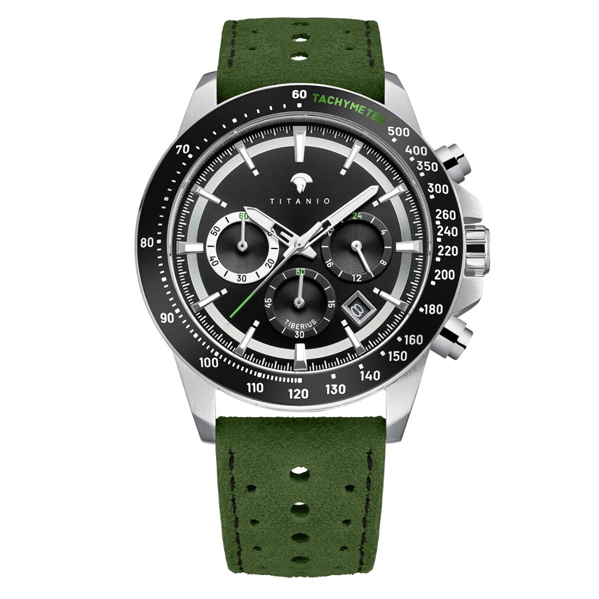 Titanio - Heren Horloge Tiberius - Groen