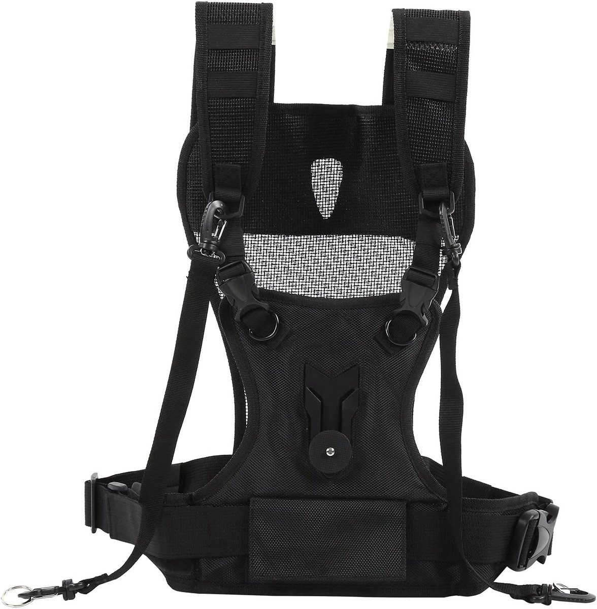 SnelShoppen - Dubbele Camcorder Schouderriem - Verstelbare Nylon Dubbele Camera Harnas - Multi-draagcapaciteit voor DSLR SLR Camcorder - Ideaal voor H