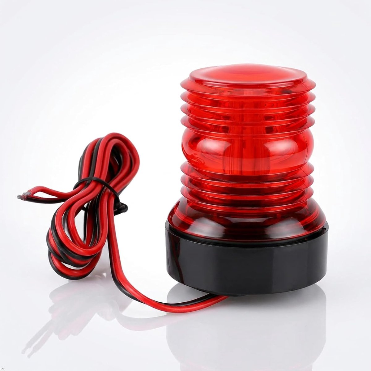 SnelShoppen - LED Boot Navigatielamp, Rood Ankerlicht voor Schepen, Waterdichte Marine Verlichting, 12V/24V, Duidelijke Signalen voor Vaartuigen