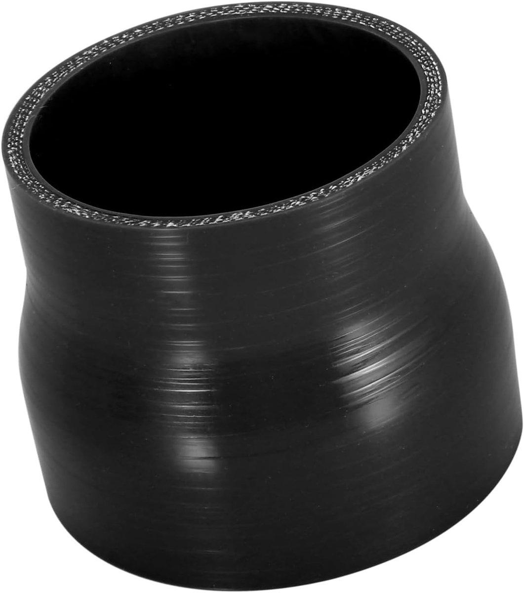 SnelShoppen - Siliconen Slang Koppeling 76-89 mm ID Rechte Koppeling voor Auto, Zwart, Hoog Temperatuur Bestendig, Duurzaam, Diverse Toepassingen
