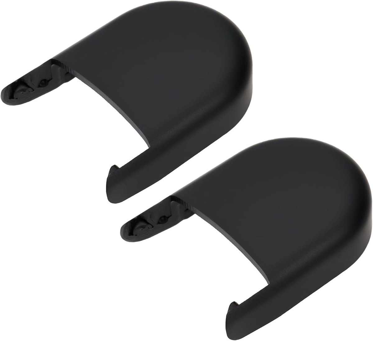 SnelShoppen - 2 Stuks Ruiterwisser Arm Moer Caps Deksel Compatibel met Opel Mokka 2013-2019 en Andere Modellen, Zwart, Duurzaam Kunststof