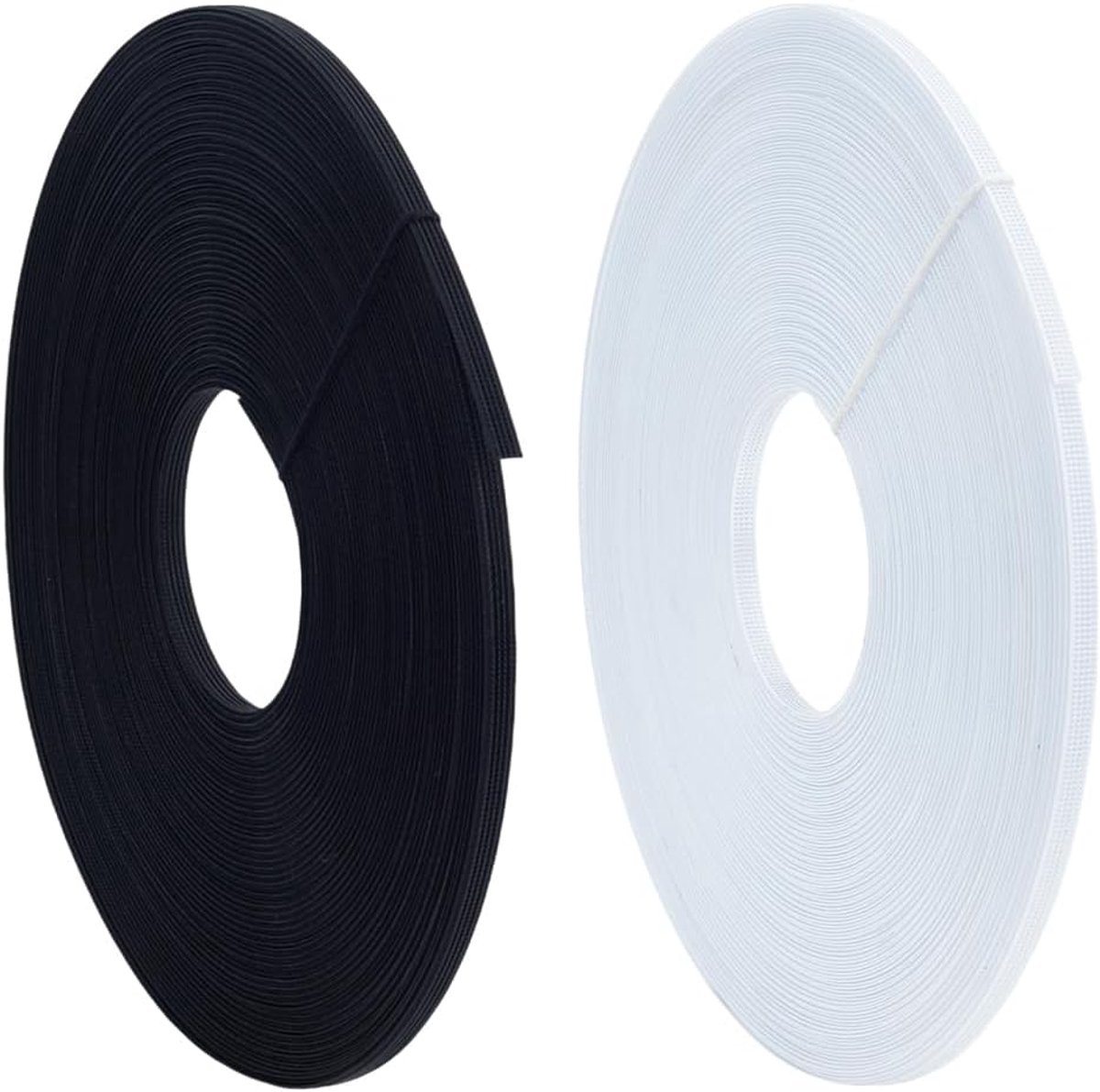 109 Yards Uitbenen Vetersluiting voor Korset Jurk - 6 mm Breed Polyester Uitbenen - Bruidsjurken & Kostuum Benodigdheden - Zwart Wit - Voor Jurk Naaibenodigdheden & Bruiloft Feest