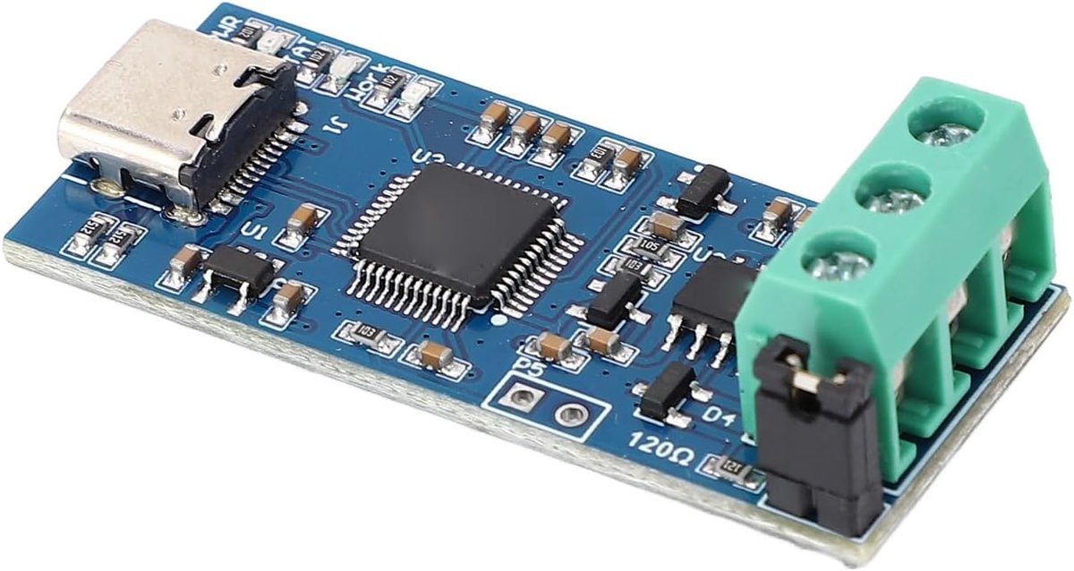 USB naar CAN adapter module - compacte uitvoering - STM32G4 prestaties - snelle data-analyse - ShopVlot