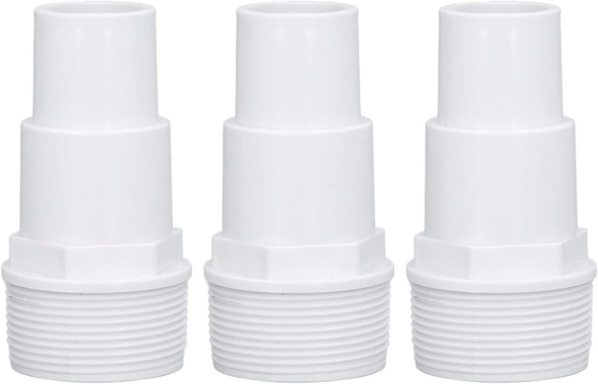 SnelShoppen - 3-delige Skimmer-vacuümslangadapter, Combo-Slangadapter G1-1/2 Buitendraad, Zwembadbenodigdheden voor Vervanging Bovengrondse Zwembadpom