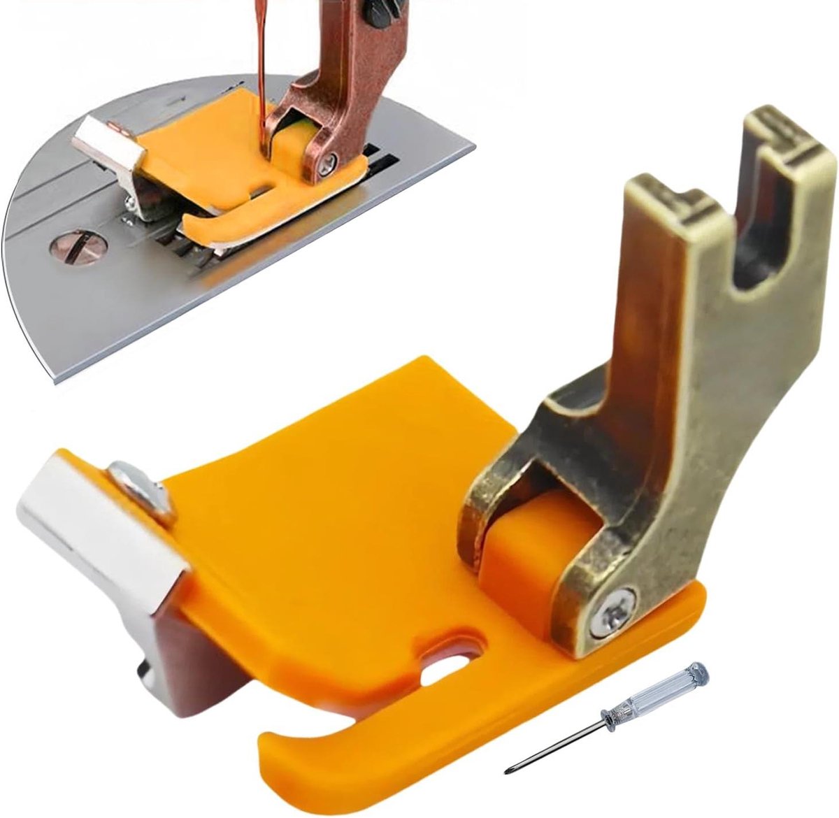 Naaivoet - Geleid gereedschap - Naden naaien - Naukeurige aanpassingstechnologie - 3.7 x 3 cm - Meerkleurig
