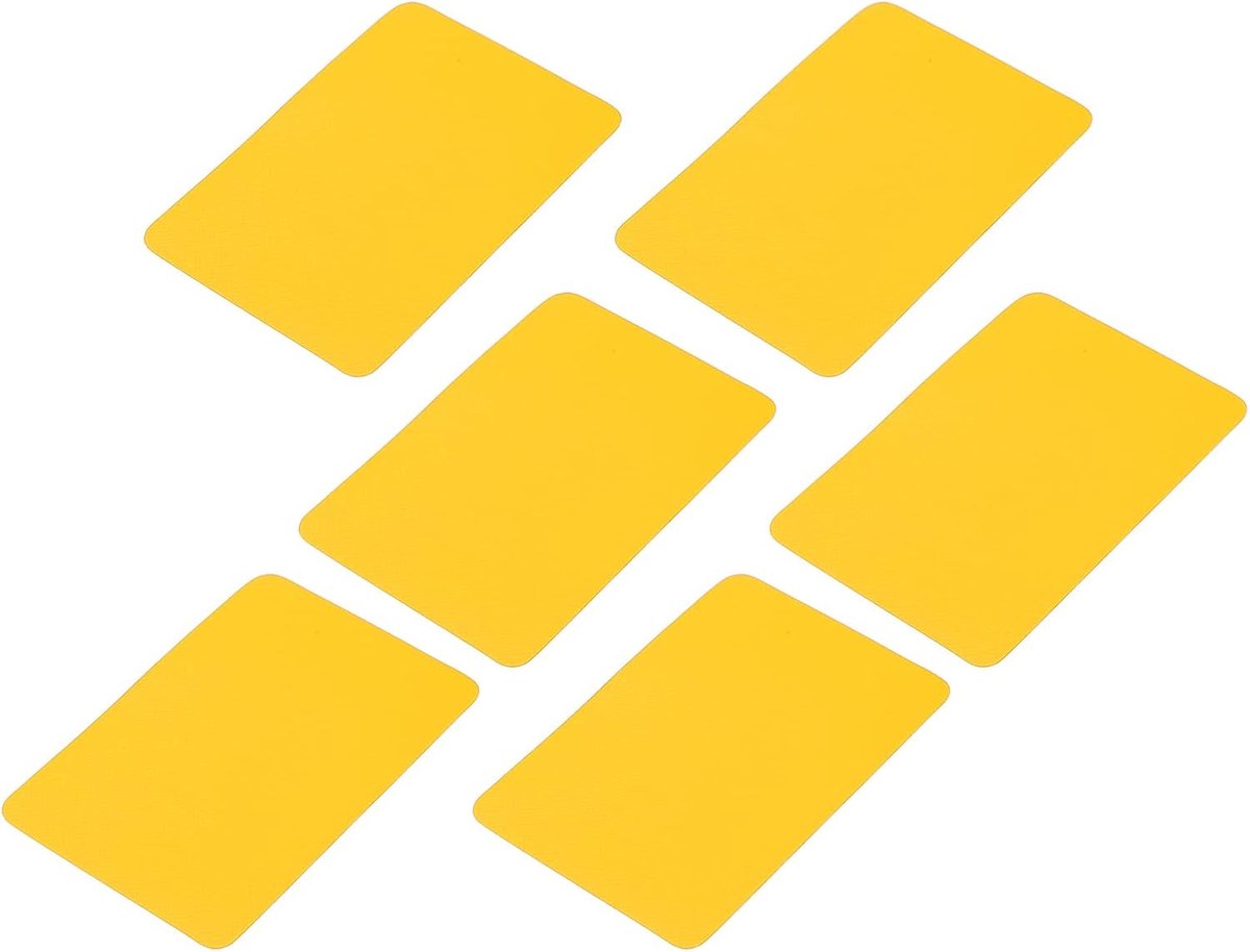 SnelShoppen - Rubber Boot Reparatie Kit, 6 Delige Kayak Reparatie Set, PVC Plakstukken voor Kayak, Water Speelgoed, Opblaasboten (Geel)