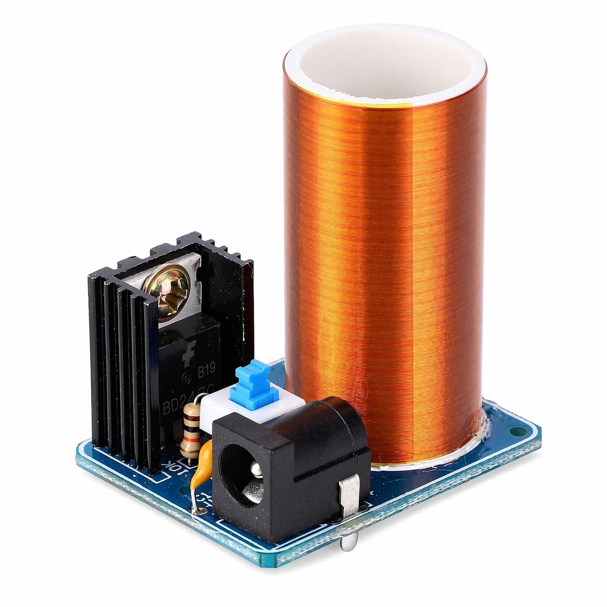 SnelShoppen - Mini Tesla Coil Module DIY Kit 12V - Elektronische Tesla Coil voor Hoge Spanning, Wetenschappelijke Experimenten, Studentenprojecten, Dr