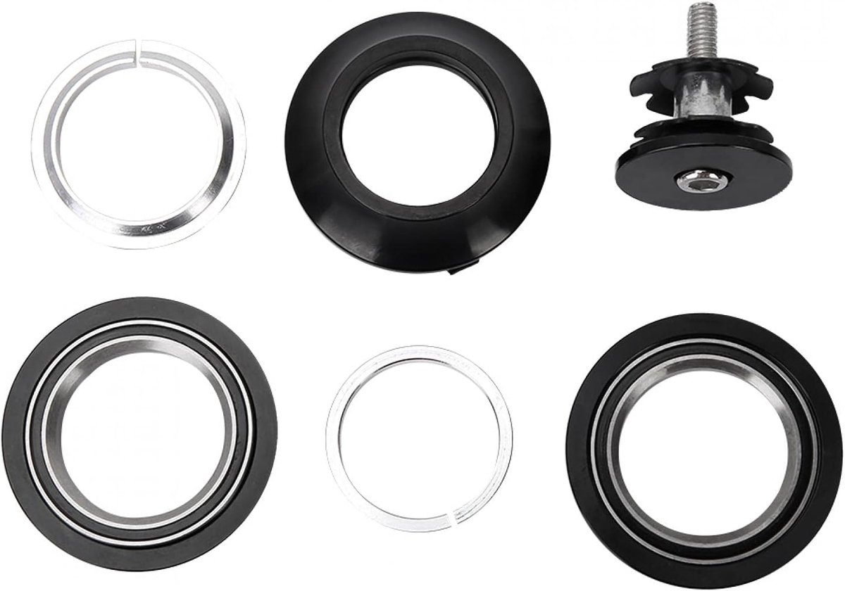 Mountainbike headset 28.6mm - aluminium met lagers - voor 44mm frame - duurzame upgrade - ShopVlot