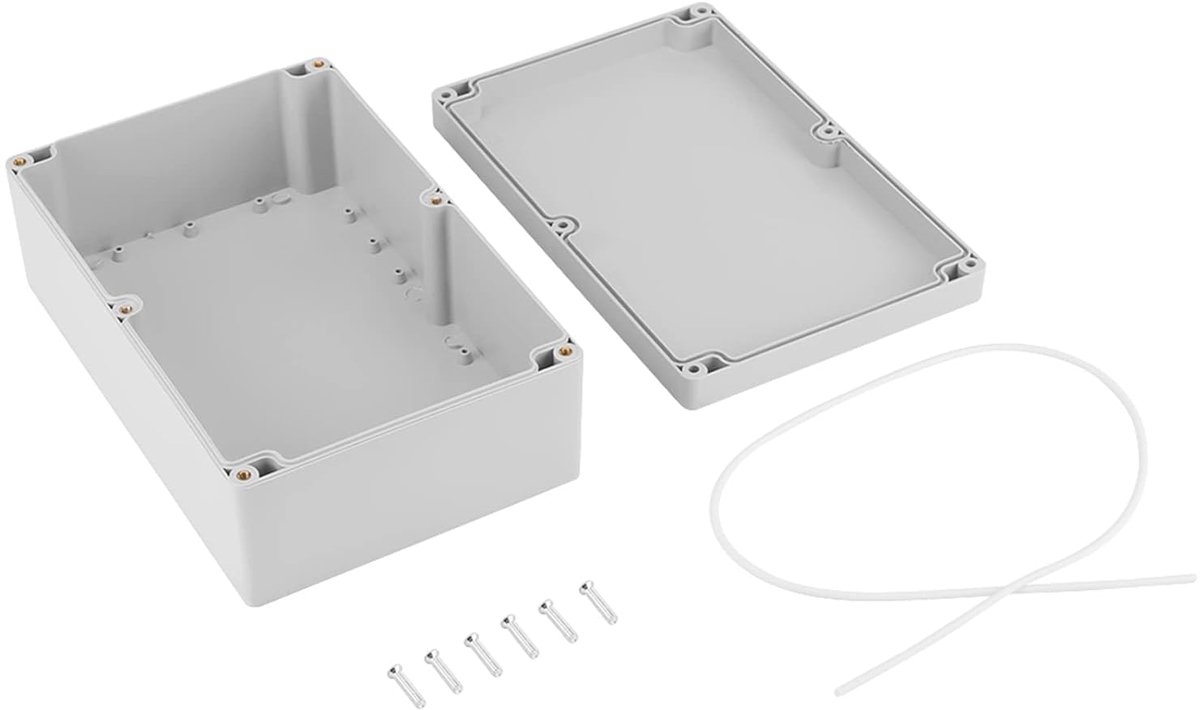 SnelShoppen - Waterdichte Junction Box, Wit Kunststof Behuizing, 230x150x85mm, DIY Projectdoos, Elektrische Beveiliging, UV-bestendig, Antiveroudering
