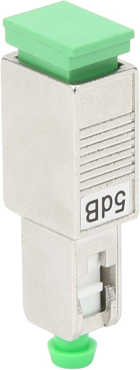 SnelShoppen - Fiber Optic Adapter Connector Flens Mannetje en Vrouwtje Attenuator SC/APC 5DB Geluidsonderdrukking met Nauwkeurige Attenuatie ≤±0.5db