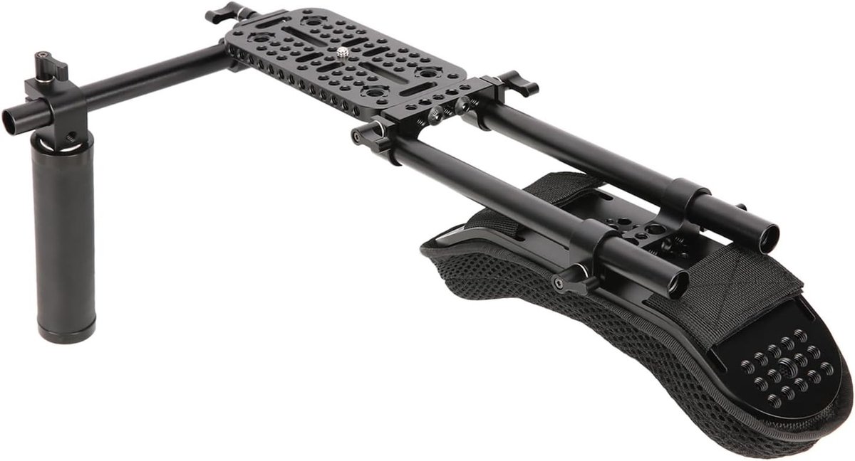 Camera One-Shoulder Rig voor Video Film Making, DSLR Steadycam Kit met Schoudersteun voor Canon, Nikon en Sony Camera's