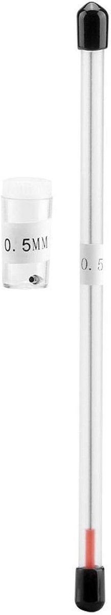 SnelShoppen - Airbrush Accessoires - Vervangende Naald, Nozzles & Tips voor Oude Airbrush - 0.5mm - Roestvrij Staal met Koper Coating - Voor Thuisgebr