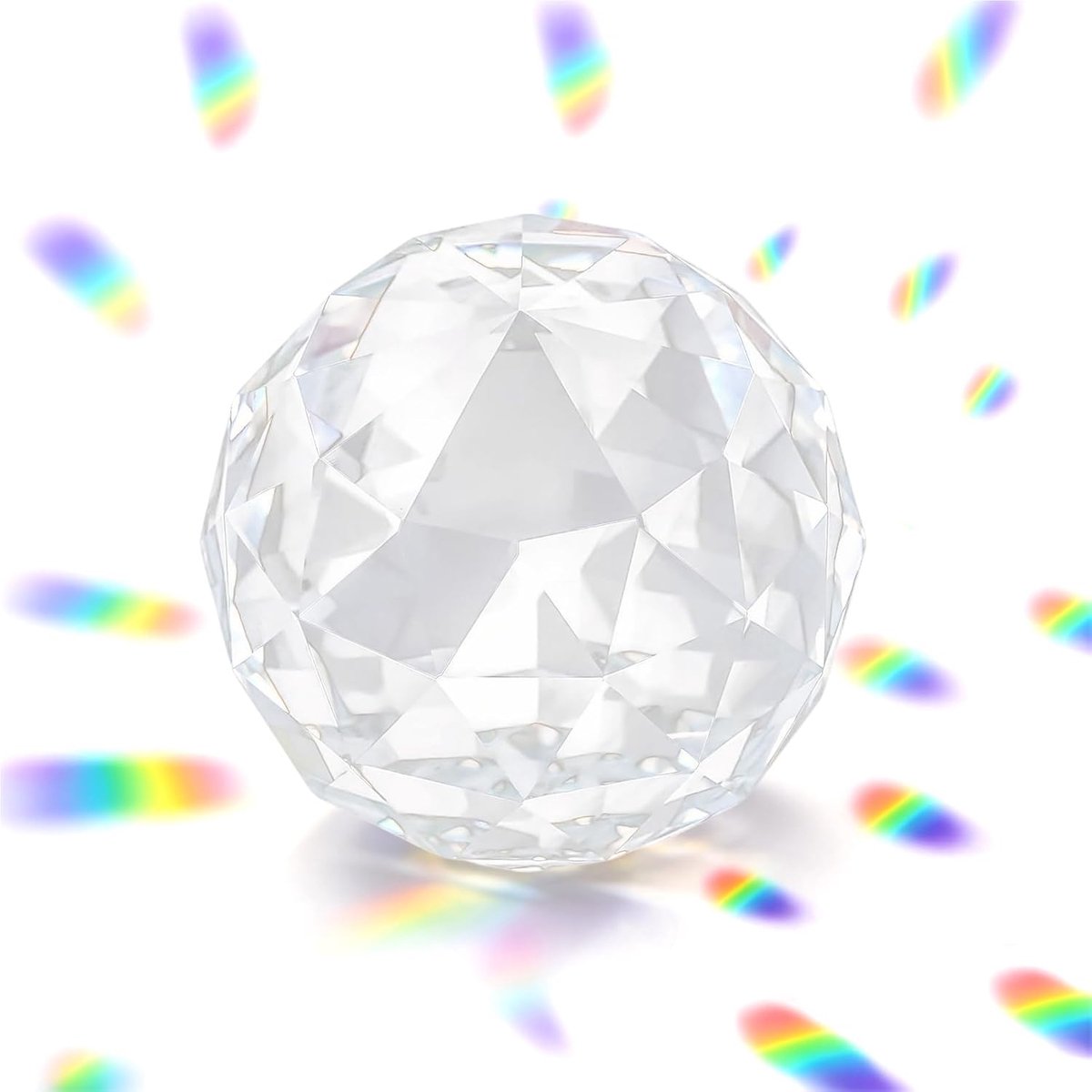 SnelShoppen - Crystal Ball Decoratieve Bollen 60/80mm Heldere Glazen Bollen Prismen Fotografie Cadeaus Woonkamer Hotel Decoratie [60MM/2.36in]