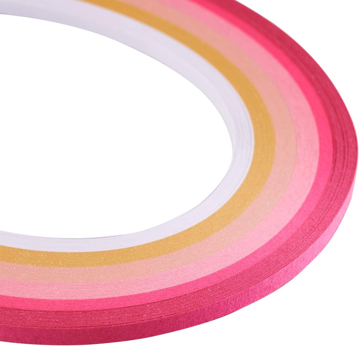 Quilling Papier Strips 1200 Stuks - Geleidelijk Roze - Geschikt voor Handgemaakte Decoraties - Ideaal voor DIY Creaties - ShopVlot