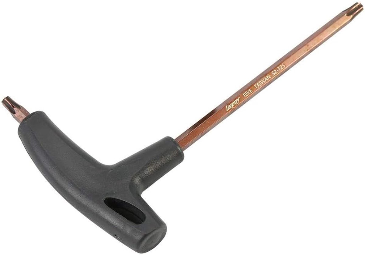 SnelShoppen - T25 Torx Sleutel met T-handvat voor Fietstoepassingen - Hoogwaardige Legering Staal - Stevige en Duurzame Torx Schroevendraaier - Handgr