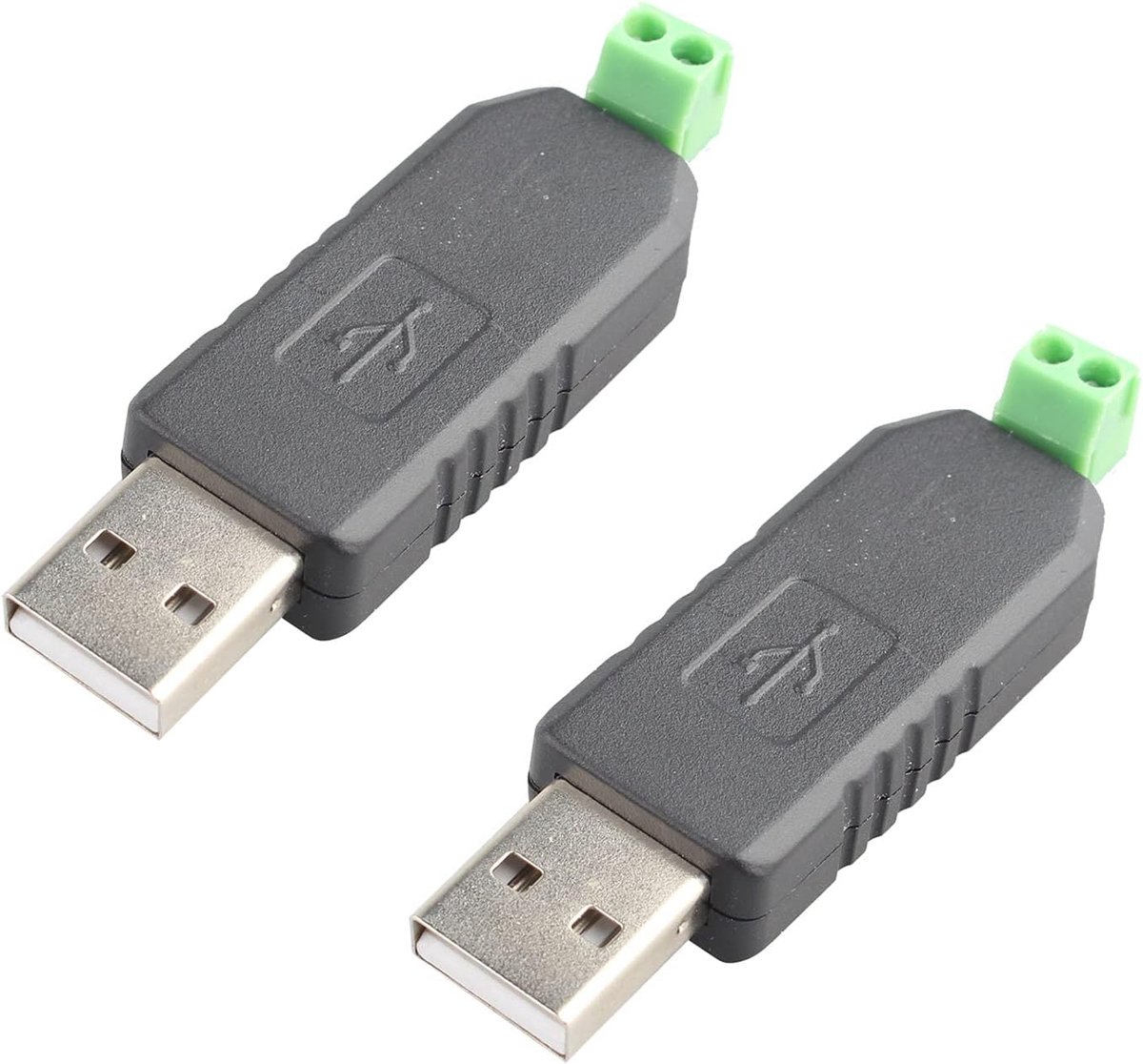 SnelShoppen - 2Pcs USB naar RS485 Converter Adapter - Ondersteunt Windows 7/8 XP Vista Linux - Geen Externe Voeding Nodig - Tot 115200bps - USB 2.0 Co