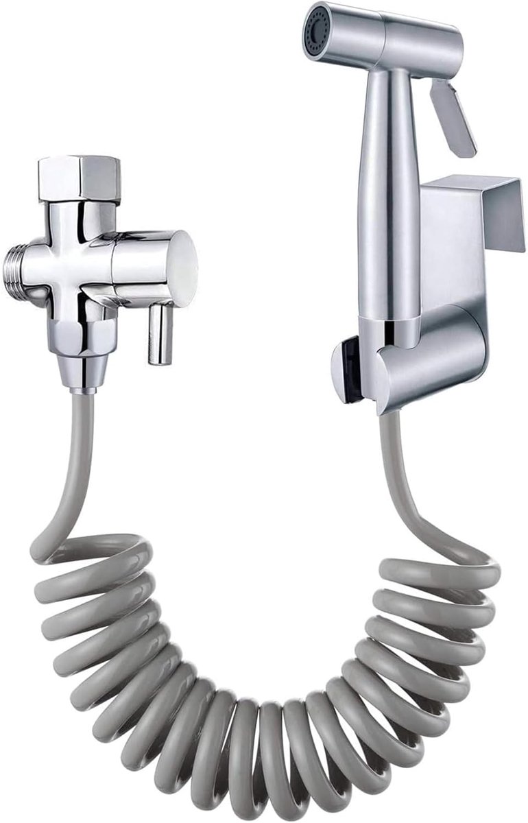SnelShoppen - Hand Bidet Sprayer voor Toilet, Badkamer, Water Tap Spray met ABS Slang voor Vrouwelijke Was en Huisdieren - Sterke Waterdruk en Flexibe
