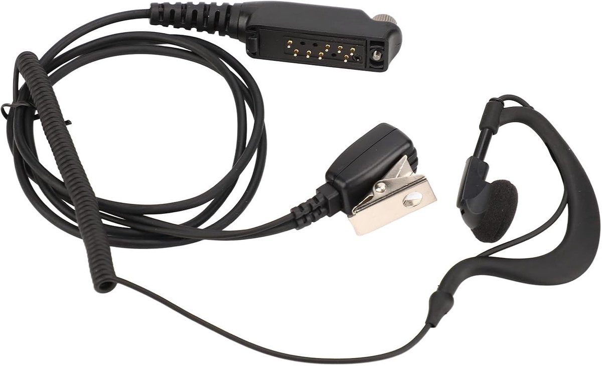 SnelShoppen - Earphone voor Sepura Walkietalkie, G-vormige Headset met Microfoon, PTT Handsfree Set voor STP8000 STP8030 STP8035 STP8038 STP9000