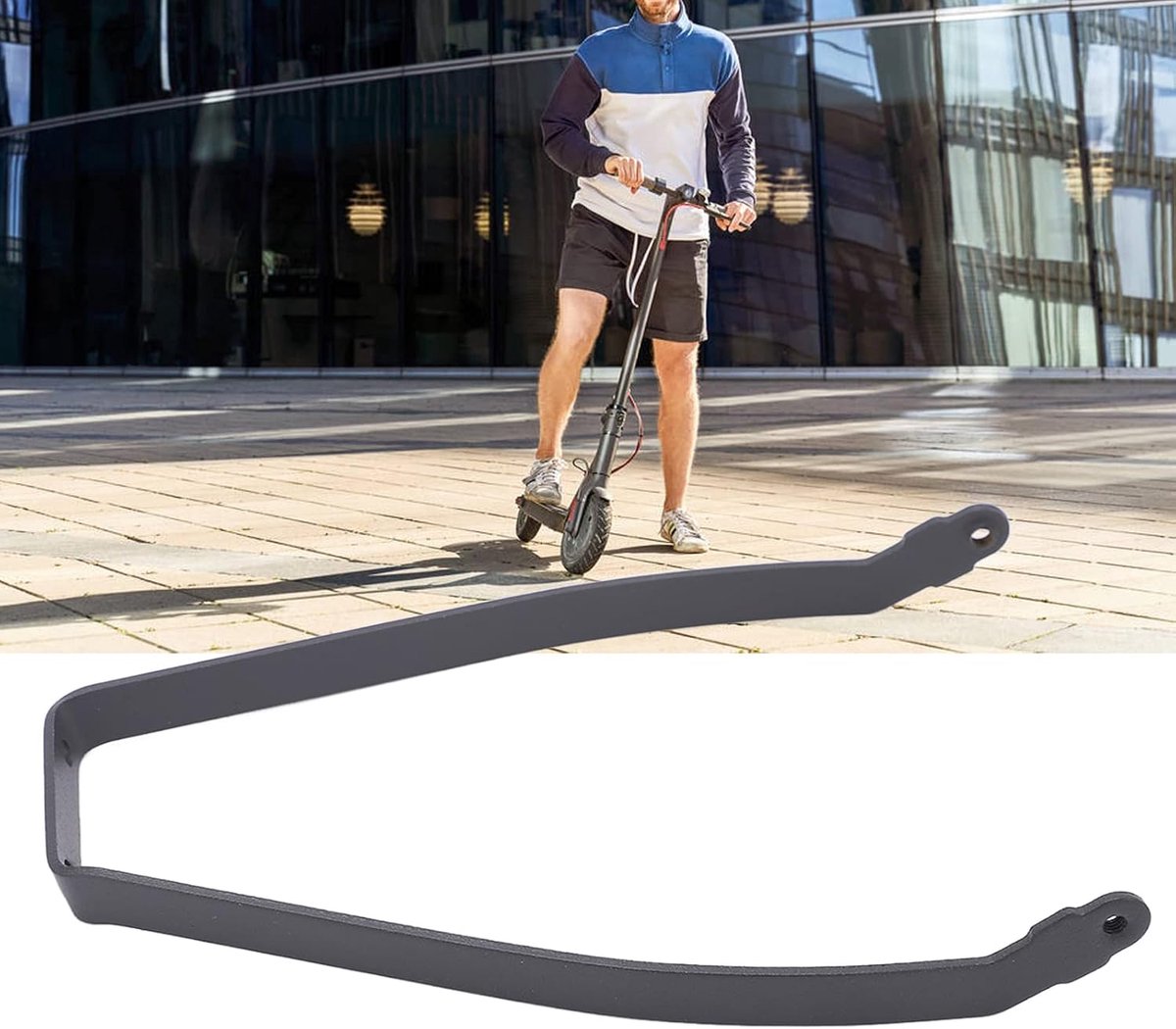 SnelShoppen - Achterspatbord Steun Bevestigingsset met Schroeven voor Elektrische Scooter - Vervangende Onderdelen - Aluminium Legering - Duurzaam en