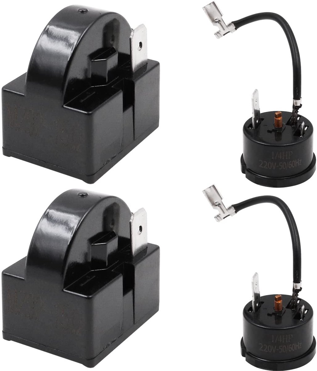 Compressor start relais 2Pin 15Ohm - Overload bescherming 1/4HP - Geschikt voor koelkast reparatie - ShopVlot