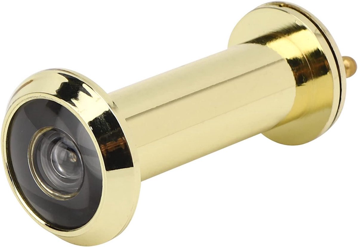 4pcs Home Security Door Viewer Copper Anti-Theft Security Door Viewer Peephole with Privacy Cover for 0.98-1.38in - ShopVlot