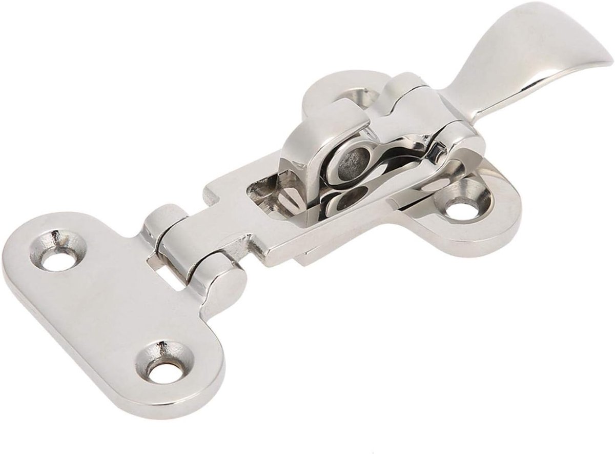 Boat Anti-Rattle Latch, 2pcs Stainless Steel Marine Boat Lock Cabinet Hatch Latch Mirror Closure Clamp Deck Hasp - ShopVlot