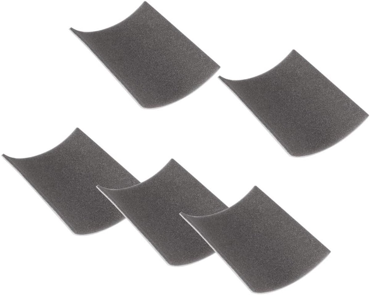 SnelShoppen - 5 stuks Vervangende Stofzuigerfilters, 150x150x4mm Snijbare Universele Motor Sponsfilter voor Stofzuiger, Verbeter Luchtkwaliteit, Besch