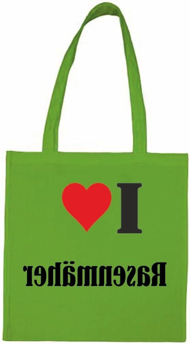 Schoudertas - Boodschappentas Gymtas - Dagelijks Gebruik - 100% Katoen Materiaal - 38x42 cm - Groen
