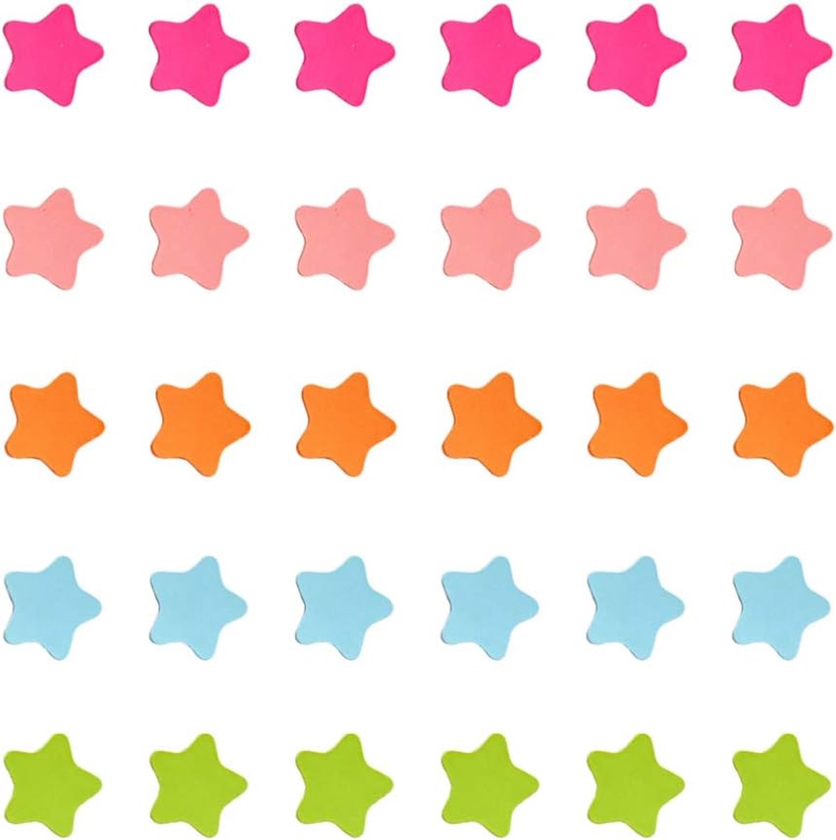 SnelShoppen - Magnetische stickers voor koelkast, gekleurde sterren, 120 stuks, kleurrijke magneten voor klaslokaal, kantoor en keuken, leuke decorati