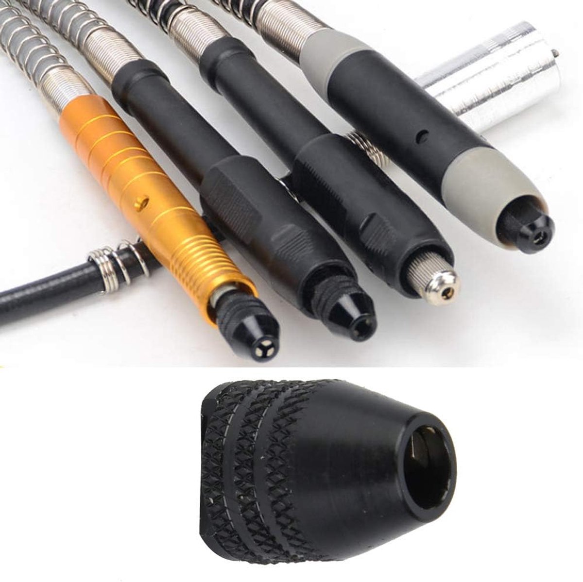 SnelShoppen - Universele Mini Mandrino Adapter 8mm voor Perceuse en Accutool - Drie Mors Klemmen voor 0,5-3,2mm Gereedschap - Ideaal voor Garage, Huis