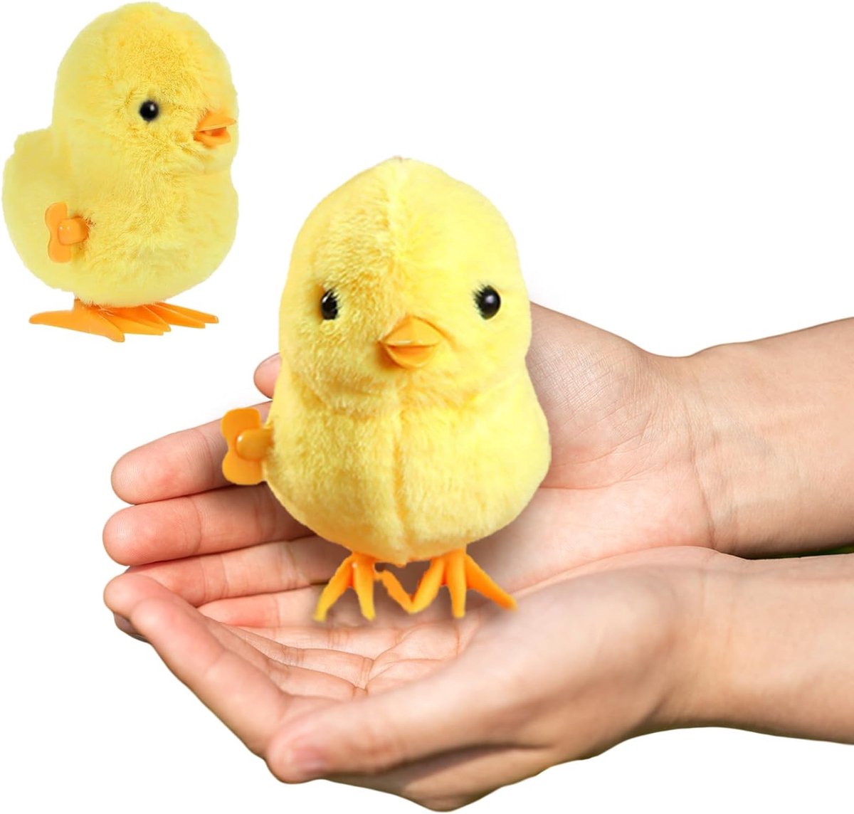 SnelShoppen - 2 Pack Lente Kippen, Opwindbare Kippen, Schattige Pluche Dieren Speelgoed voor Kinderen, Perfecte Pasen Cadeaus, Educatief Speelgoed