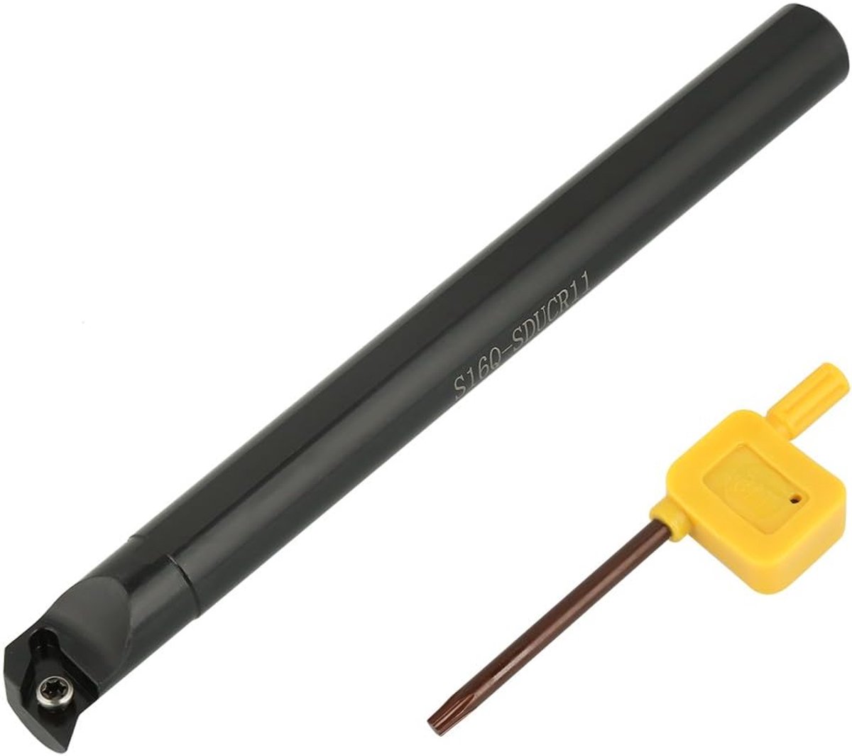 1pc S16Q-SDUCR11 16×180mm 95 Degree Cutting Holder for DCGT11T3 / DCMT11T3 /DCMW11T3 Insert, Internal Turning Tool - ShopVlot