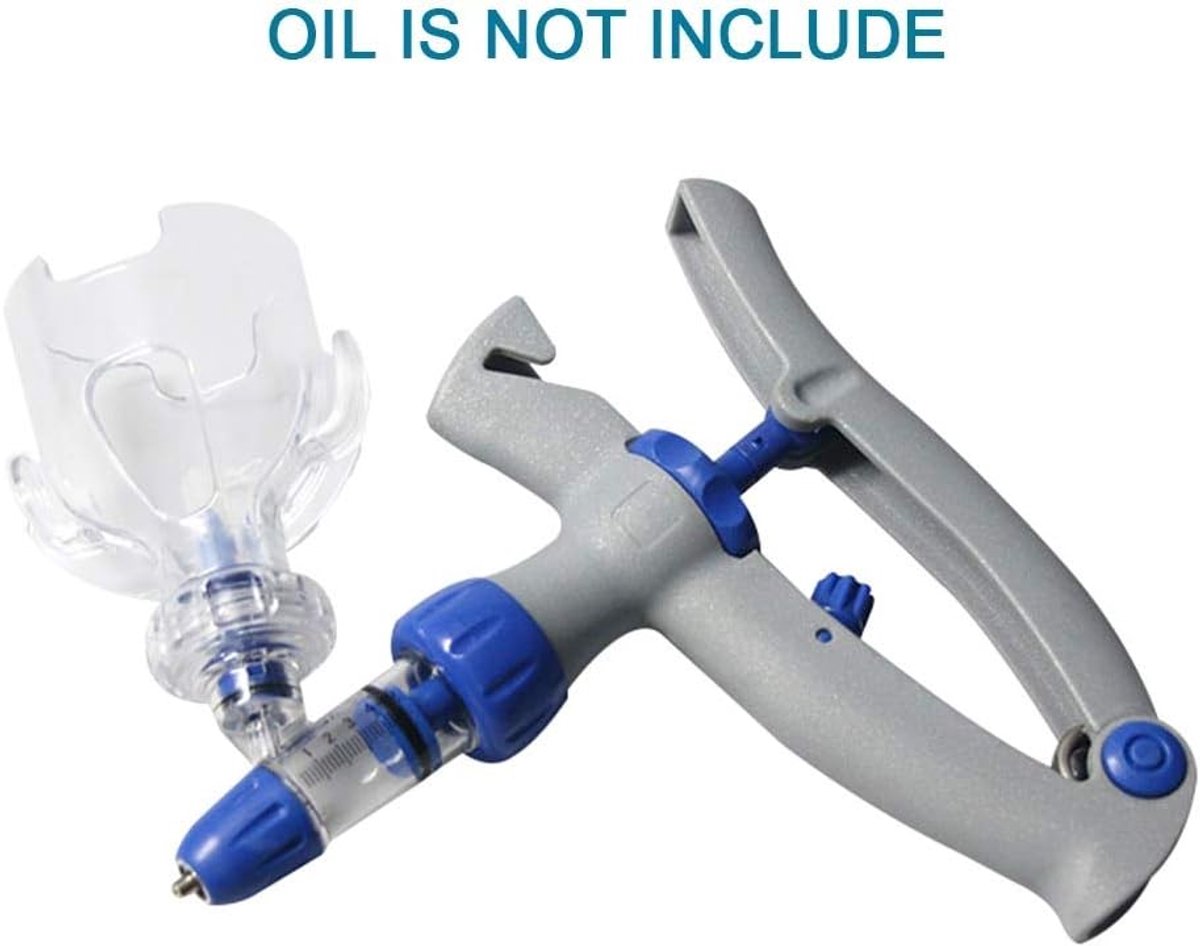 SnelShoppen - Dieren Syringe Injector, AILOVA Geneesmiddel Verstuiver, Continue Spuit, Aanpasbare Spuit, Zelf Vulbare Spuit, Diergereedschap, Herbruik