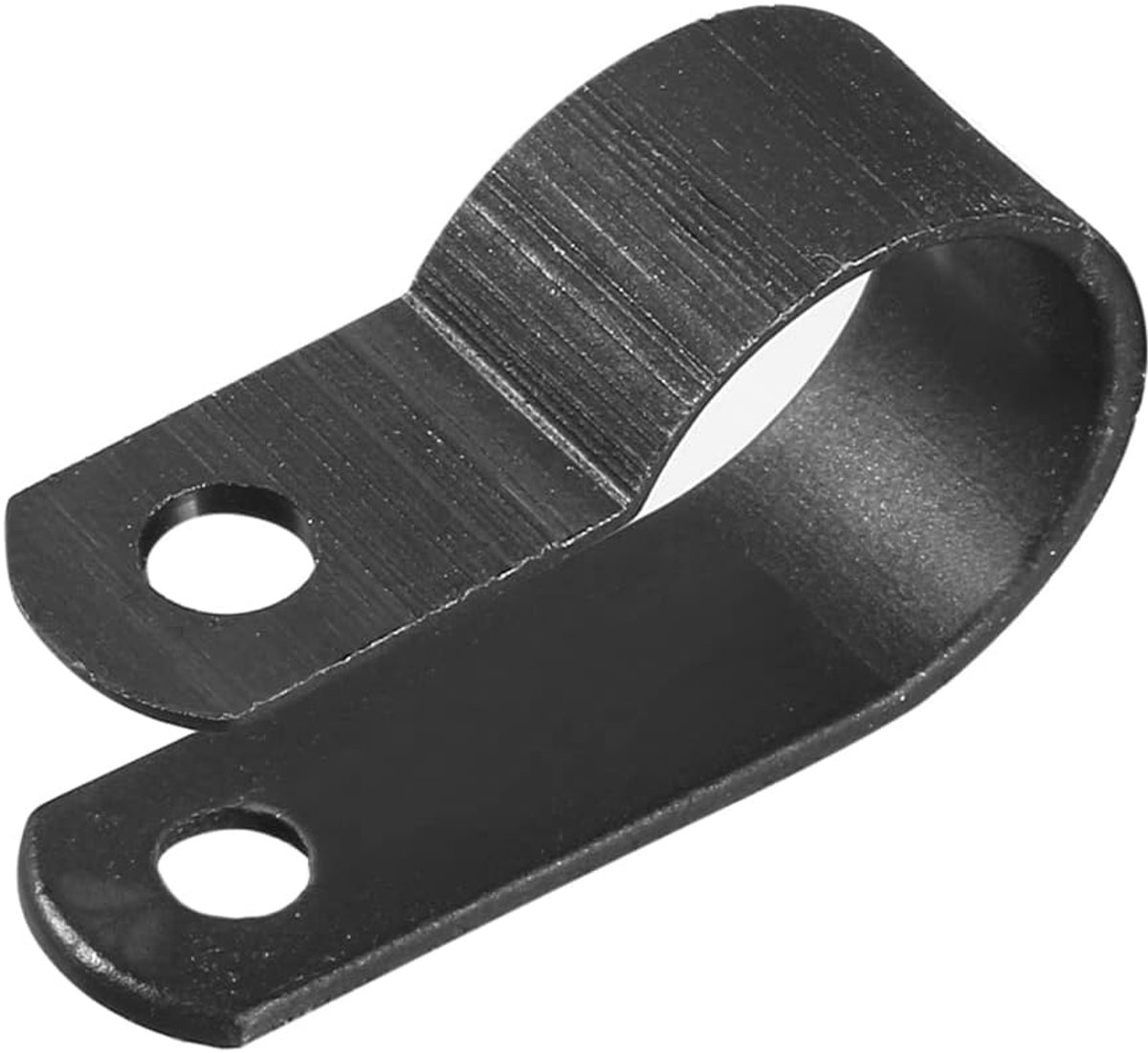 SnelShoppen - 50 Stuks Nylon R Type Kabelclips Organisatoren voor Draadbeheer 13mm Zwart - Duurzaam en Vuurvast