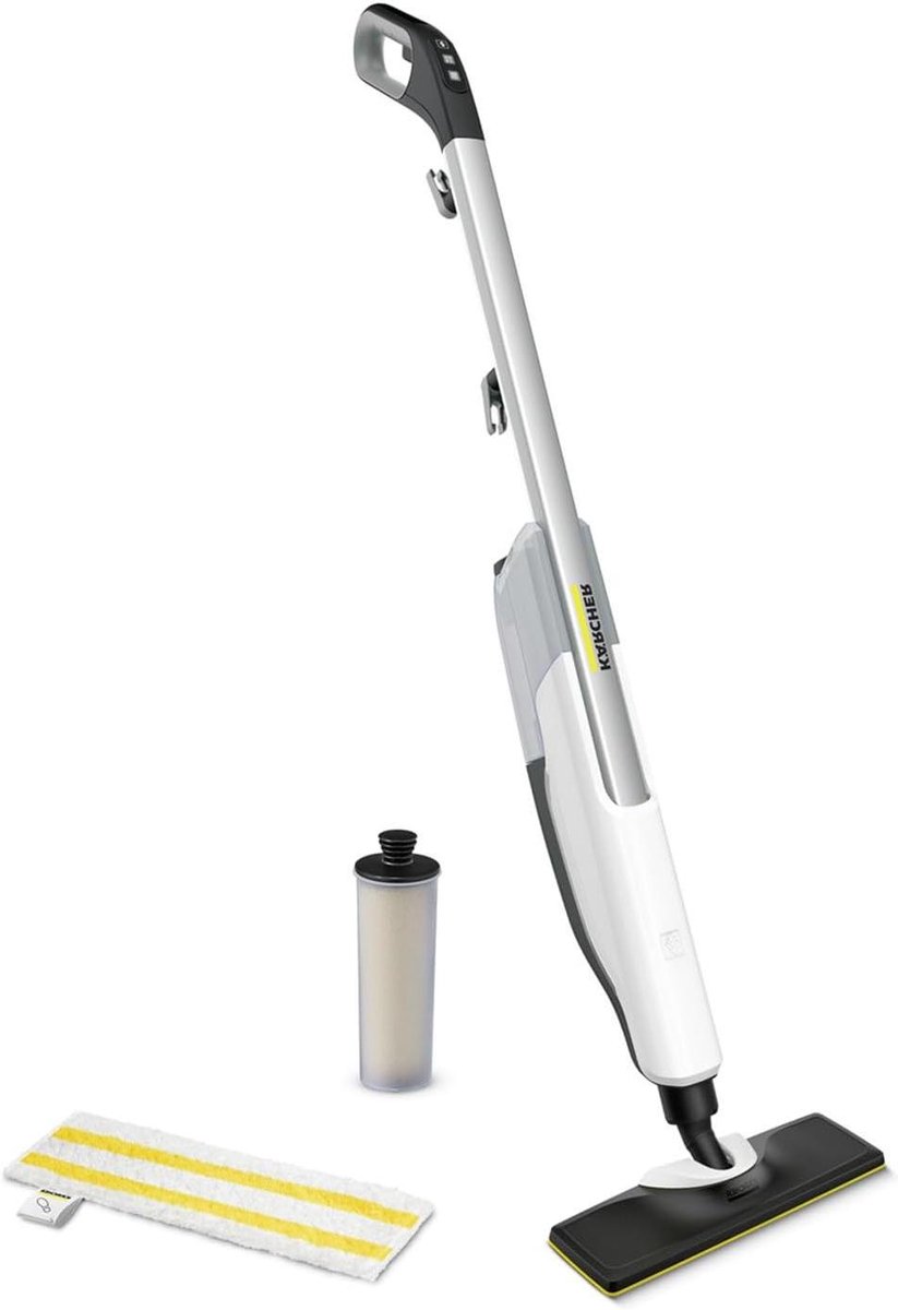 Stoomreiniger - Vloerreiniger - Hygiënisch Huis - Chemisch Vrij Reinigen - 50 m² - Wit